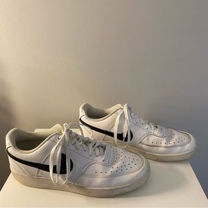 Black and White Low Top Nike Airforces.